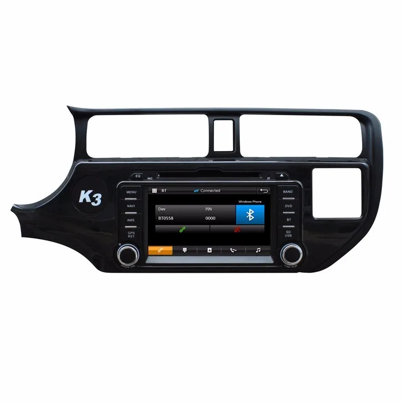 Top 8" Car DVD Player Auto Radio Stereo GPS Navigation for KIA RIO K3 Pride 2012 2013 2014 Support Front DVR TPMS 3G Mirror Link BT 17