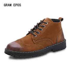 GRAM EPOS ботильоны зима-осень сапоги повседневная обувь Для мужчин модные мужские сапоги наивысшего качества красивый удобный Для мужчин