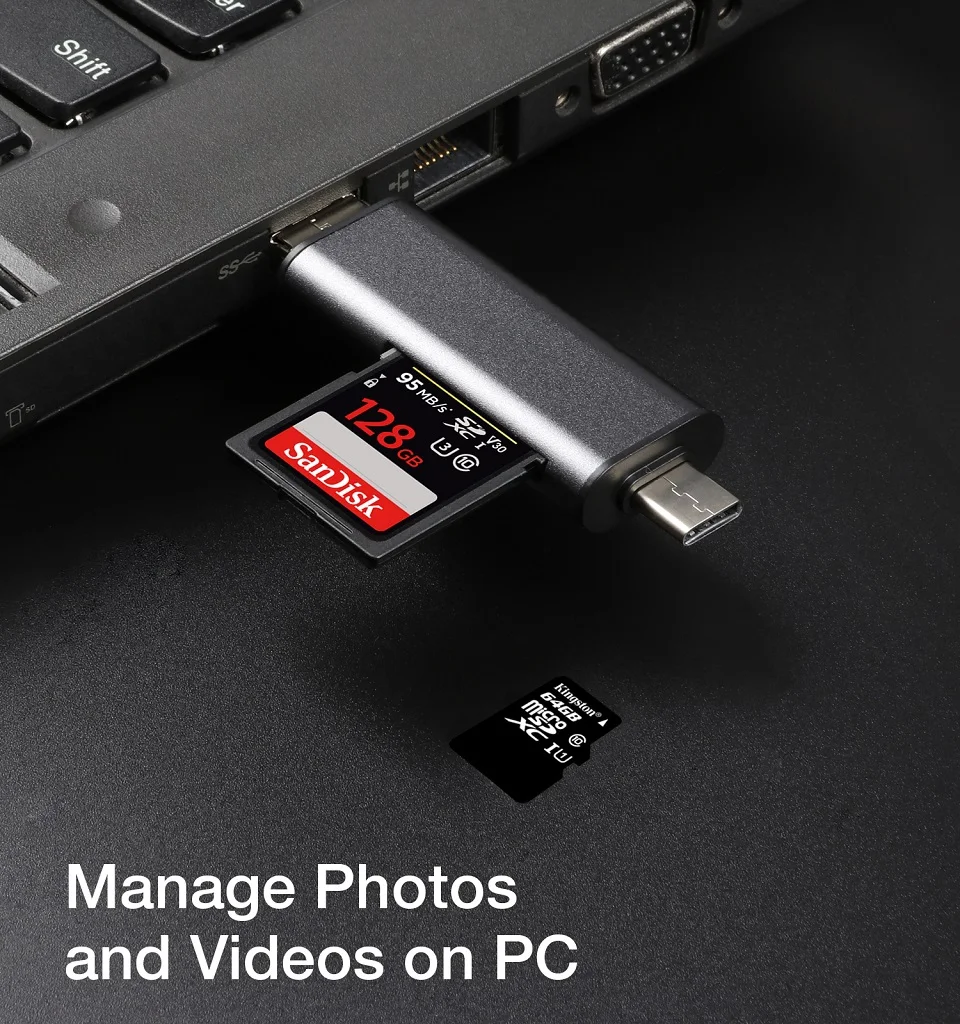 YUNCLOUD USB 2,0 3,0 устройство чтения карт памяти адаптер высокое Скорость Тип C USB C Micro SD Card Reader для ноутбук ПК Android Mac OS