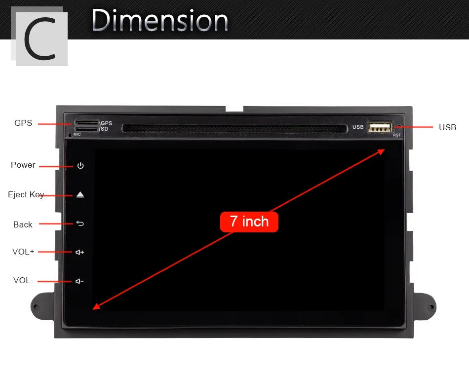 Eunavi автомобильный DVD 2 din радио для Ford 500/F150/Explorer/Edge/Expedition/Mustang/fusion/Фристайл 8 ядер 2G+ 3 2G Android 9