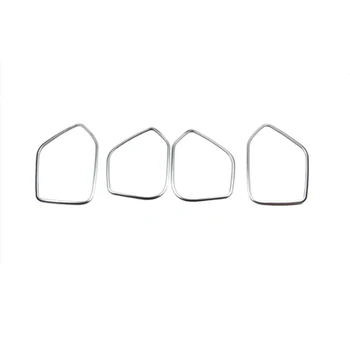 

4PCS Stainless Steel Interior Car Door Speaker Frame Cover Trim For Audi Q3 2012 2013 2014 2015 2016 2017