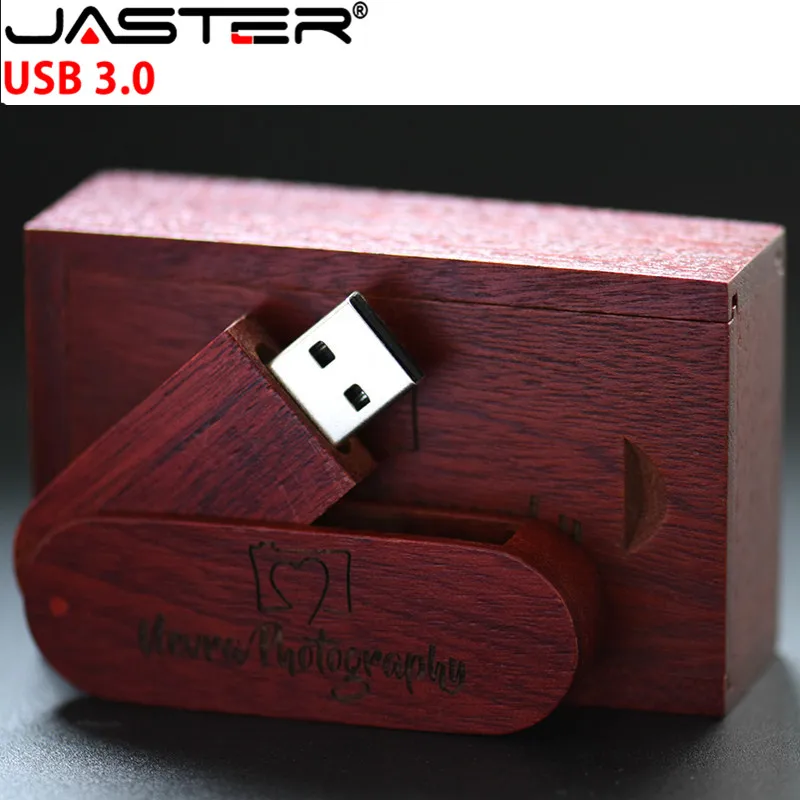 JASTER(более 10 шт бесплатный логотип) деревянный USB3.0+ коробка ручка привода 4G 8G 16G 32GB 64G USB флэш-накопитель фотографии свадебные подарки