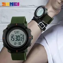 SKMEI Relogio Masculino мужские часы спортивные шагомер калории цифровые наручные часы Chrono задний светильник водонепроницаемые часы Montre Homme