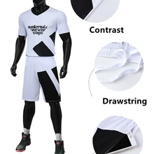 Новинка года, дышащие мужские баскетбольные майки с отворотами, баскетбольные формы, без надписей униформа для тренировок, спортивные костюмы по индивидуальному заказу