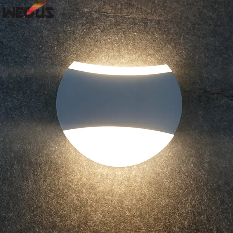 Led 8W Up And Down Illuminated Wall Light Outdoor Waterproof Wall Lamp Home Bedroom Hotel Wall Lamp Lighting