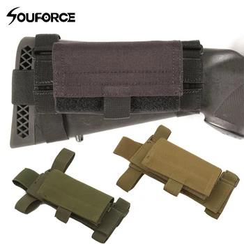 

3 Color Tactical Ambidextrous 5 Round Buttstock Shotgun Shell Pouch With Ammo Carrier