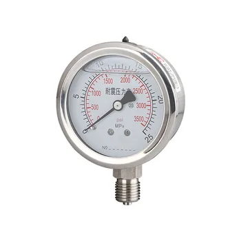 

Manometer G1/4in. Male End Pressure Gauge-SS304 Stainless Steel Vacuum/Non-vacuum