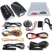 Universal PKE Автомобильная сигнализация комплект psssive keyless система входа с дистанционным запуск двигателя кнопка пуск, сенсорный ввод пароля резервного копирования