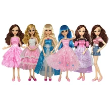 Одежда для кукол 60 см, платье принцессы, мини-юбка, кружевное платье, розовая одежда 1/3, куклы, милые аксессуары, игрушки для девочек