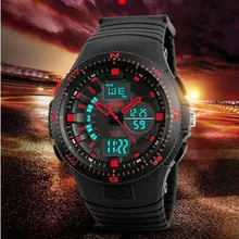 Водонепроницаемый военная наручные часы led backlight аналоговый цифровой спортивные часы человек