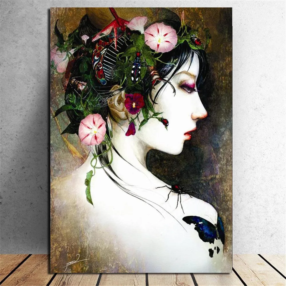 sexy lady  canvas painting (1)