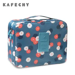 Kafechy женские водонепроницаемые косметический портативный мешок макияж сумки сумка органайзер для путешествий для Tolietry Kit красота случае