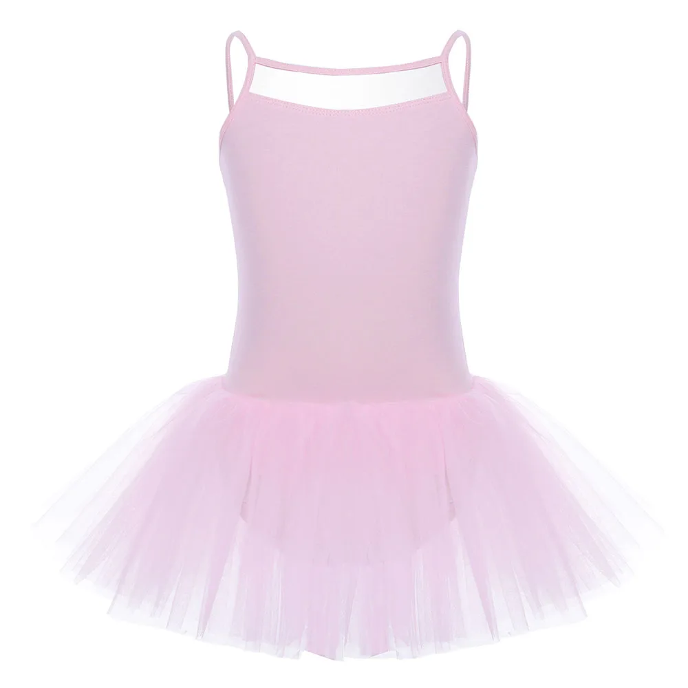 IEFiEL/балетное платье-пачка для детей, купальный костюм с вырезами на спине для девочек, фатиновое балетное танцевальное гимнастическое