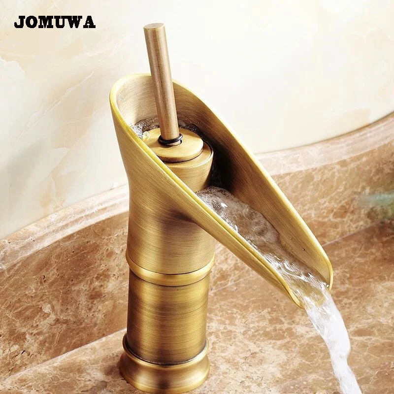 Antique Bronze Basin Sink Faucets Modern Open Spout Water Tap Bathroom Vessel Sink Faucet Antique Brass Faucet with accessories Antique Bronze Basin Sink Faucets Modern Open Spout Water Tap Bathroom Vessel Sink Faucet Antique Brass Faucet with accessories