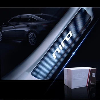 

Car Door Sill Scuff Plate Door Threshold For kia Niro Stonic Door Entry Guard 4D Carbon Fiber Vinyl Sticker Car Accessories 4Pcs