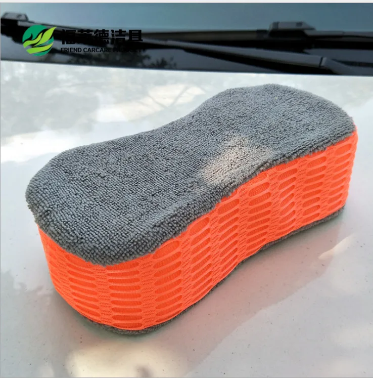 Car Care Super Absorbent Soft Car Wash Sponge Block High Density 8 Words Polishing Sponge Kitchen Furniture Office Cleaning Tool
