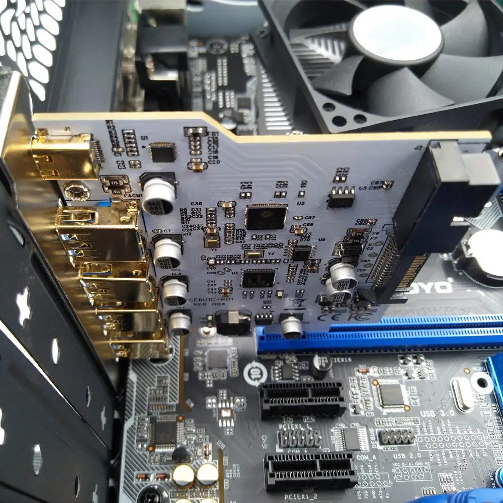 USB 3.0 PCI-E Expansion Card PCI Express to USB 3.0 Controller 5Port + 1Port 3.1 Adapter pcie adapter card pcie expansion card pcie usb adapter card