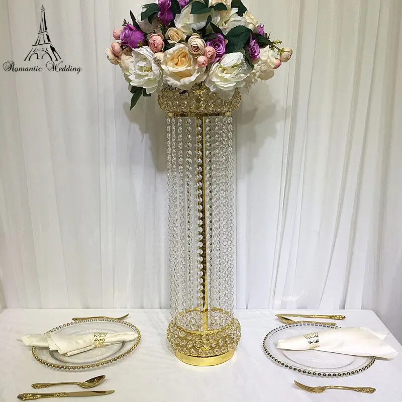

Acrylic Wedding Road Decorative 55inch Tall 16inch Diameter Flower Stand Wedding Decorations Party Decoration 2PCS A Set