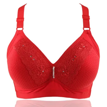 

2019 Women Plus Up Bra Elegant Solid Pink Lace Bra Female Lingerie Deep V Sexy Big Size Bra Plus Size Brassiere 80b 85b 90b 95b