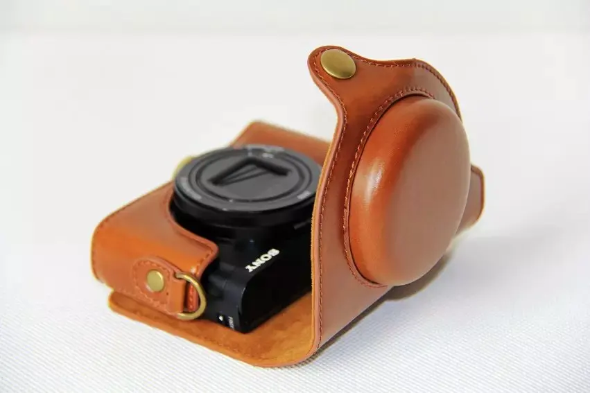 camera handbag New Retro Vintage Pu Leather Camera Case Bag for Sony HX90 WX500 HX90V with Strap camera bag crossbody
