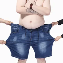 Очень большие размеры мужские джинсовые шорты размера плюс 9XL 8XL 7XL 6XL выше размера d мужские летние свободные шорты до колена с эластичной талией