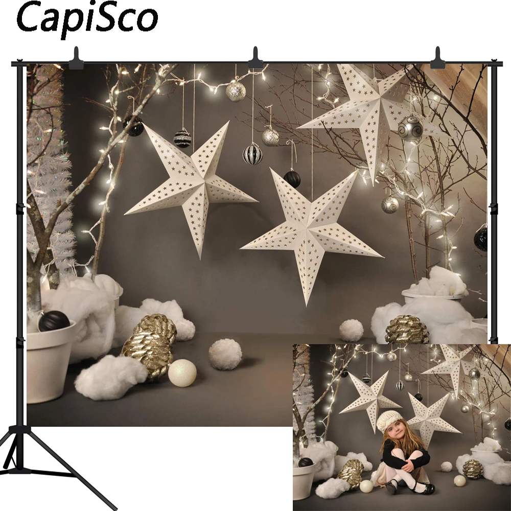 

Capisco photography backdrops Christmas star children birthday party baby shower photo background for Photo Studio