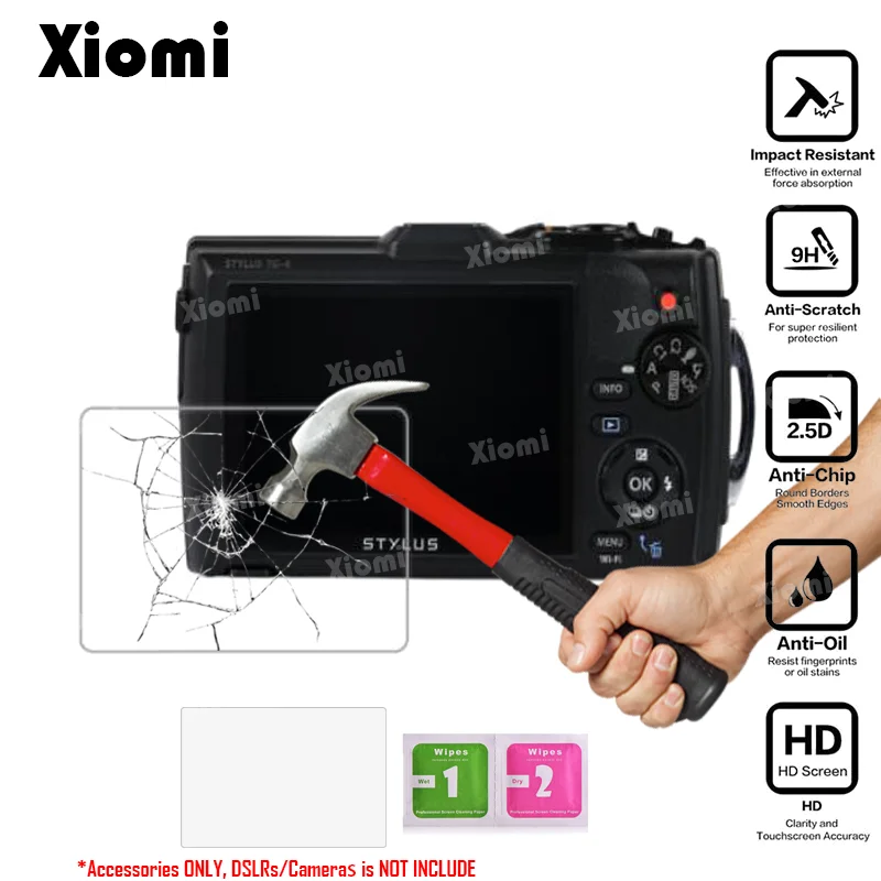 

Tempered Glass 9H LCD Screen Protector for Olympus Tough TG3/4/5 TG-3/TG-4/TG-5 iHS DSLRs Protective Film Protection-!