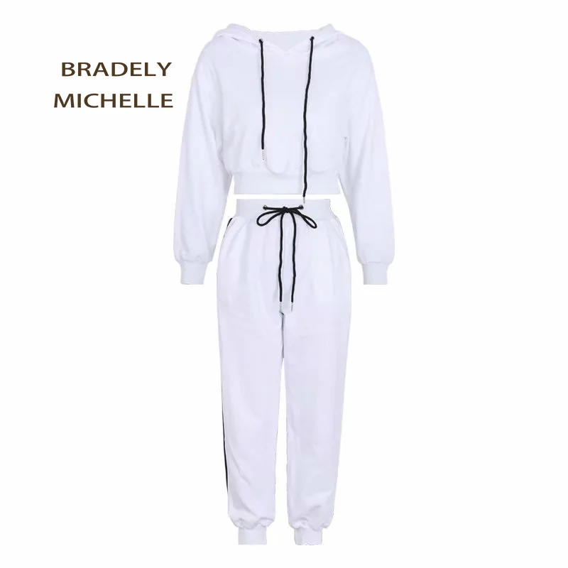 BRADELY MICHELLE комплект из 2 предметов женский офисный спортивный костюм короткий топ
