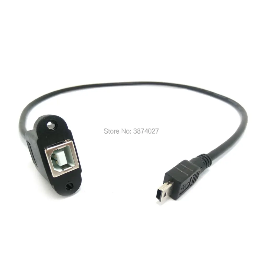Кабель для крепления панели принтера + винт Mini USB 5 Pin штекер на 2 0 B гнездо 30 см/50