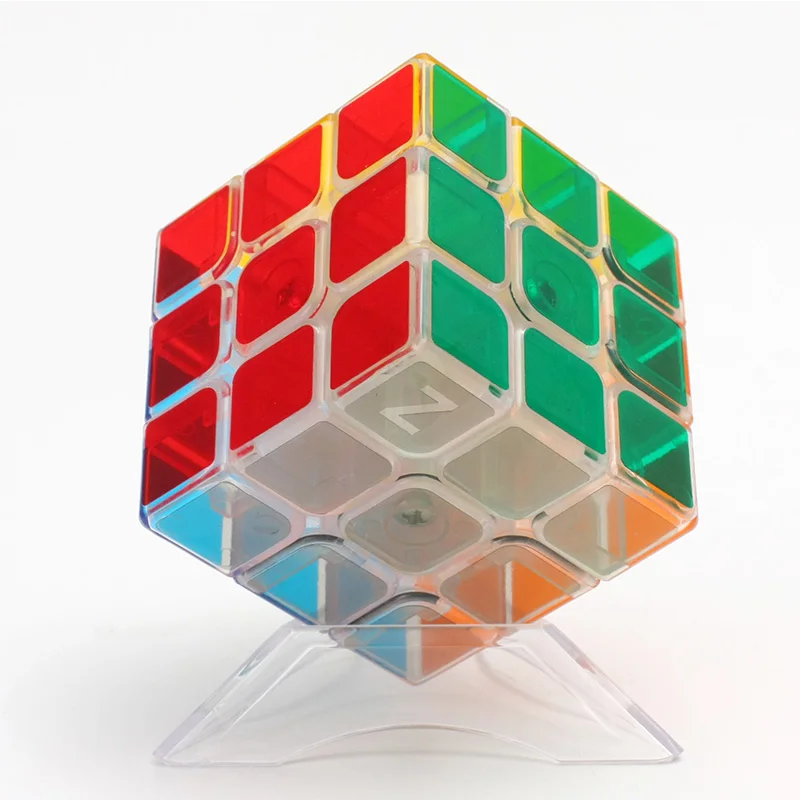 Бренд Z-cube, новинка, 3*3, прозрачный скоростной магический куб, 3x3x3, без наклеек, кубик-головоломка, 4x4x4/Пирамида/2x2x2, игрушка для детей
