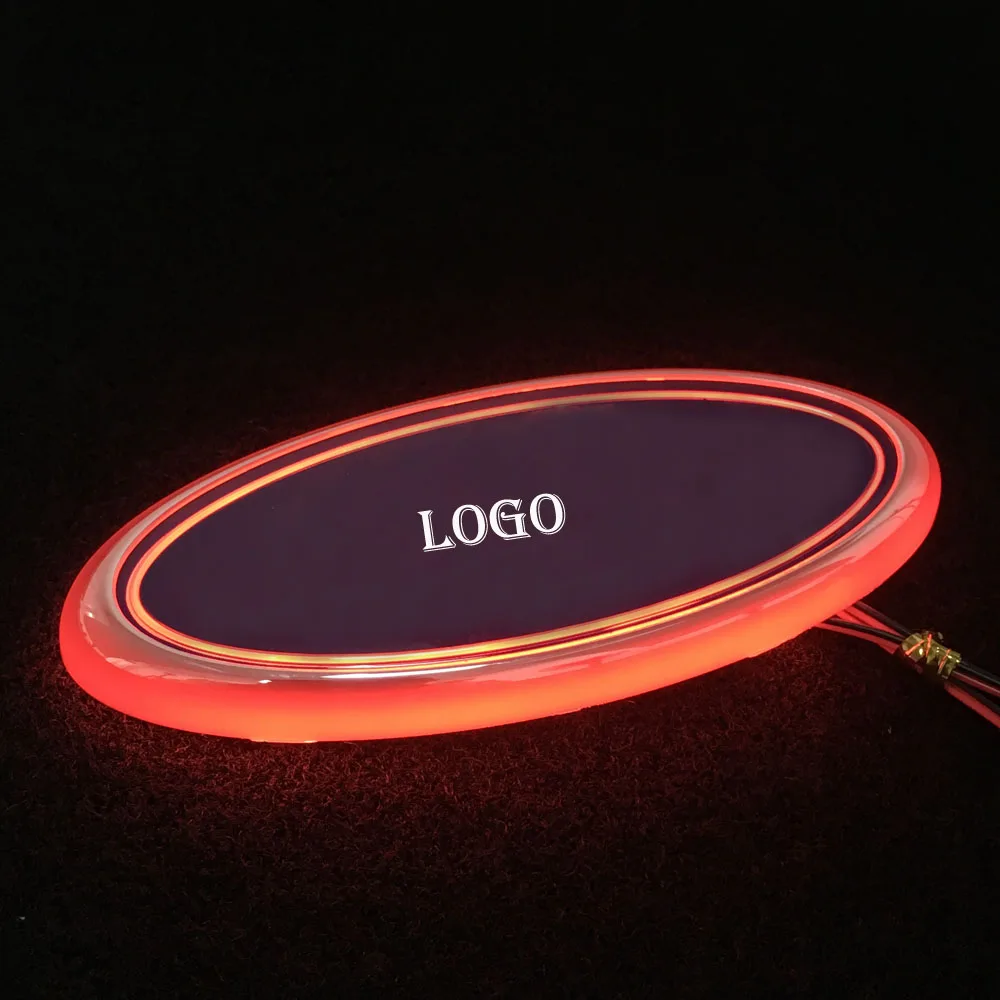 

Red for Ford Logo Light Car Emblem 4D Logo Light for Ford Galaxy Fiesta ST Explorer Ranger Mustang Focus 2 3 Kuga FusionEscape