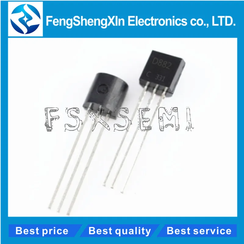 100pcs/lot 2SD882 D882 Transistor TO-92 | Электронные компоненты и принадлежности
