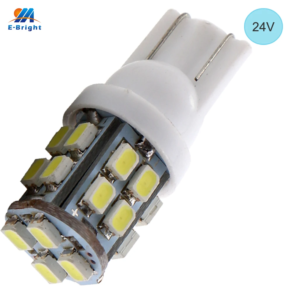 YM E Bright 4PCS 24V T10 194 168 Led Lights 1206 20 SMD 20Leds Signal Bulbs Led Clearance Lights