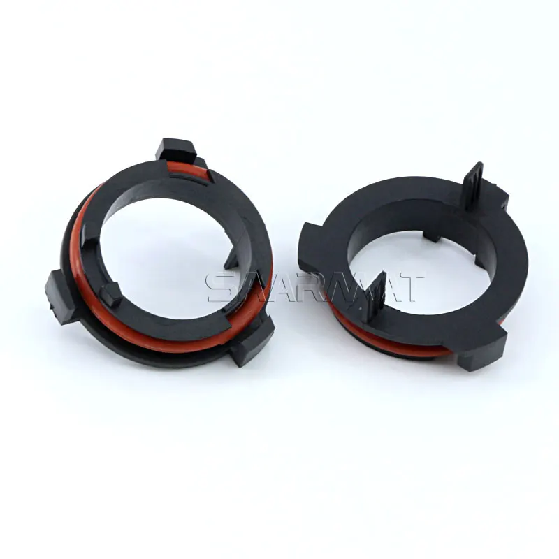 H7 LED Bulb Headlight Holder Adapter Conversion Kit 2x For Honda CRV Opel Mazda