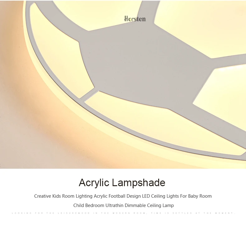 Creative Kids Room Lighting Acrylic Football Design LED Ceiling Lights For Baby Room Child Bedroom Ultra-thin Dimmable Ceiling Lamp (14)