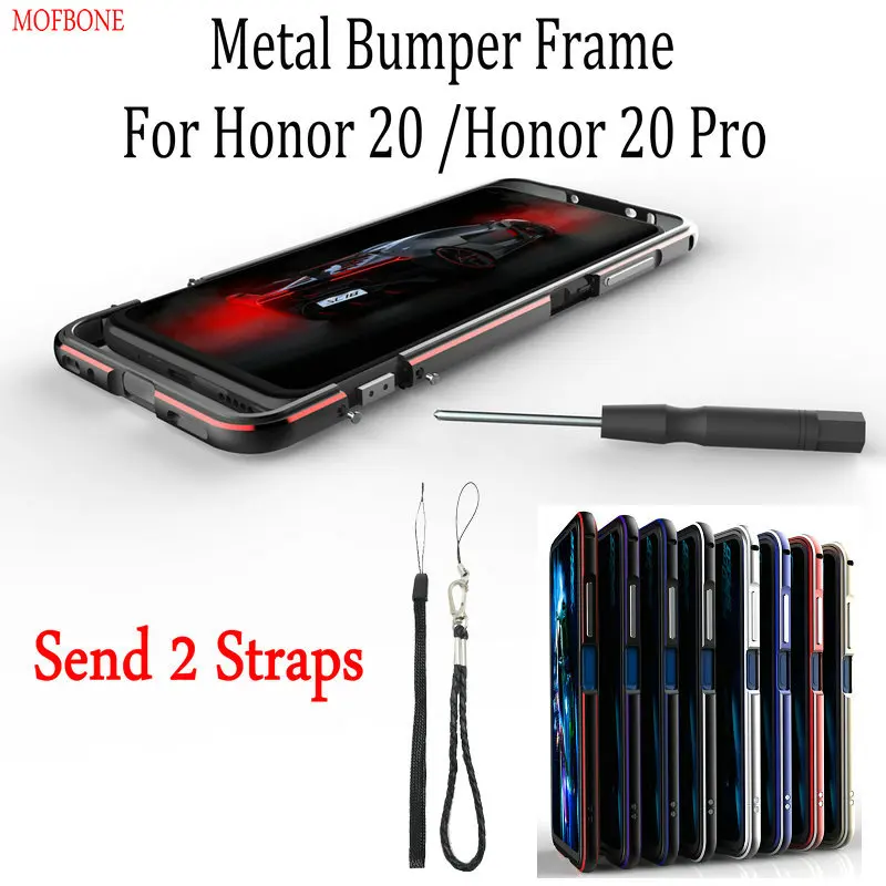 Huawei Honor 20 Pro Honor20 Frame Luxury Ultra Thin Shock-Proof Protective Case aluminum Bumper for Cases Cover | Мобильные телефоны