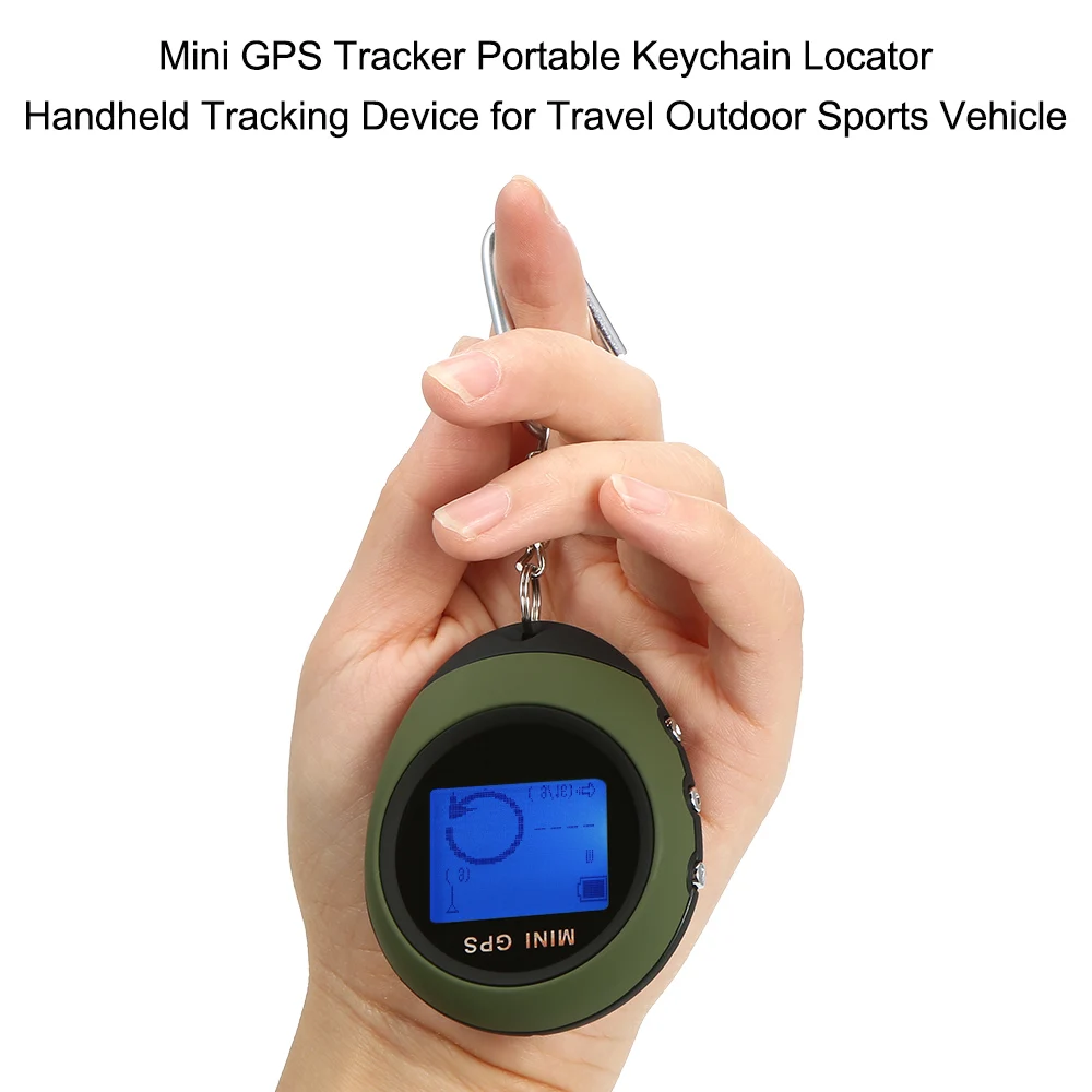 

Mini GPS Tracker Portable Keychain Locator Handheld Tracking Device for Travel Outdoor Sports Vehicle