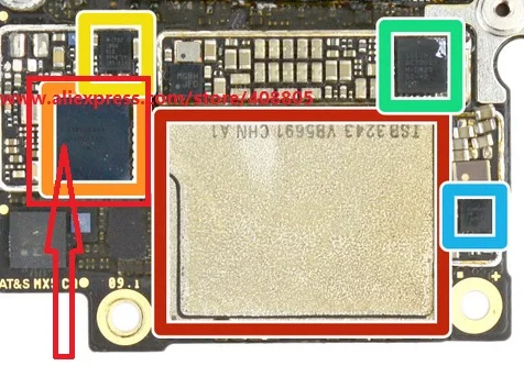 8 шт./лот U4700 CS42L75 для iphone XS MAX Оригинальный аудио кодек ic chip 338S00248|Платы мобильных