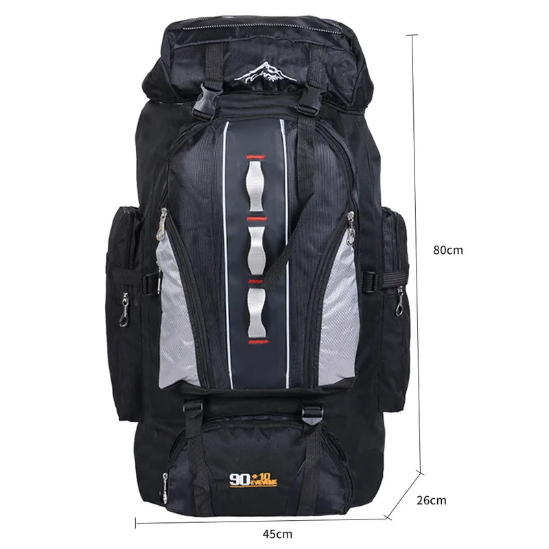 

Puimentiua 2019 New Unisex Large Capacity Backpacks Waterproof Outdoor Climbing Camping Hiking Travel Multi-pocket Backpack