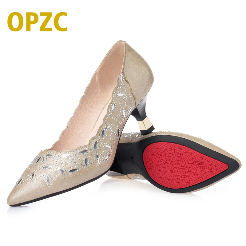 

AIYUQI Summer Women Shoes, Fashion Pointed Toe Pumps Sandals, hollow out Dress low Heels Boat Shoes, Solid Wedding Ladies Heels