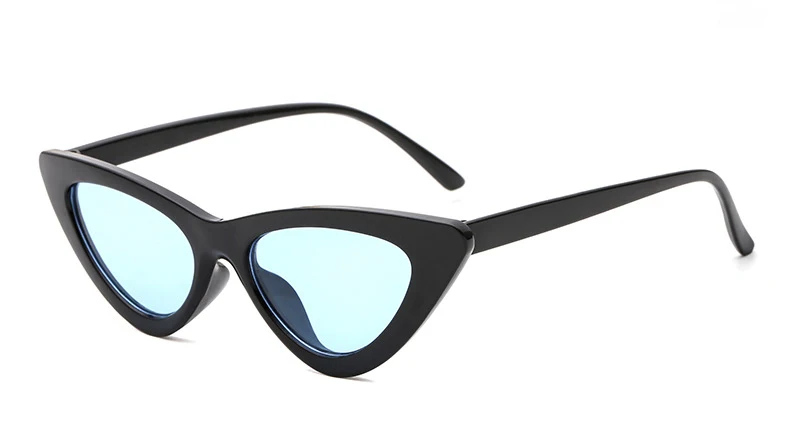 DCM Fashion Cat Eye Sunglasses Women Small Black Red Cheap Ladies Sun Glasses UV400