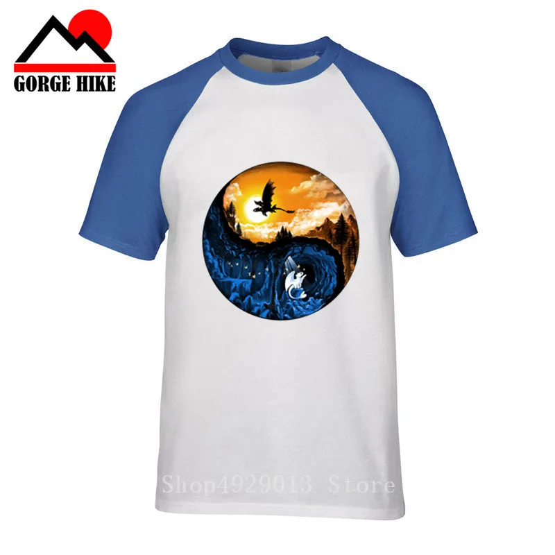 

The Hidden World T shirt Yin yang Night Fury Light Fury Toothless Dragon Short Sleeves How to Train Your Dragon Cartoon tshirt