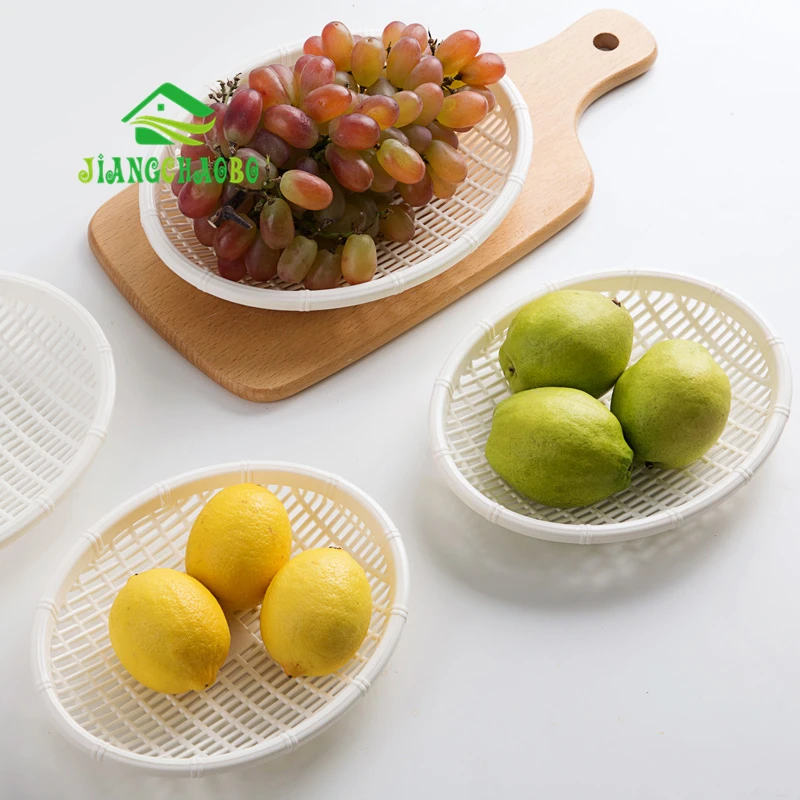 Imitation Rattan Fruit Basket Snack Storage Basket Basket Home Living