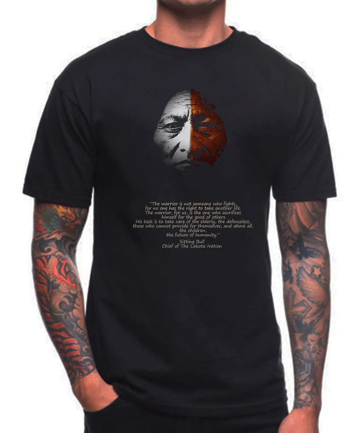 

AMERICAN INDIAN T SHIRT CHIEF OF THE LAKOTA NATION