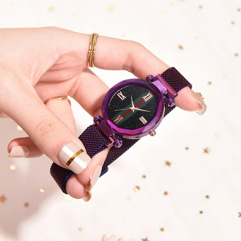 Роскошные женские наручные часы с магнитным звездным небом женские часы Женские кварцевые наручные часы модные reloj mujer relogio feminino