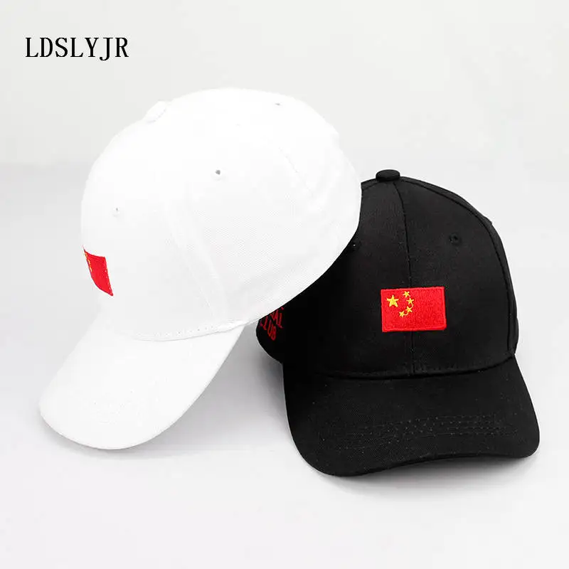 LDSLYJR 2018 хлопок китайский флаг вышивка бейсбол кепки Регулируемый Snapback шапки для мужчин и женщин 135