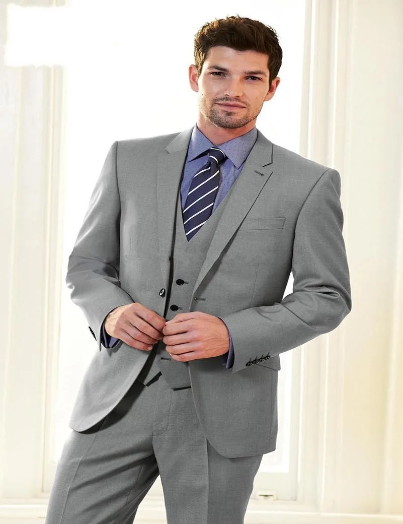 light grey and black tuxedo