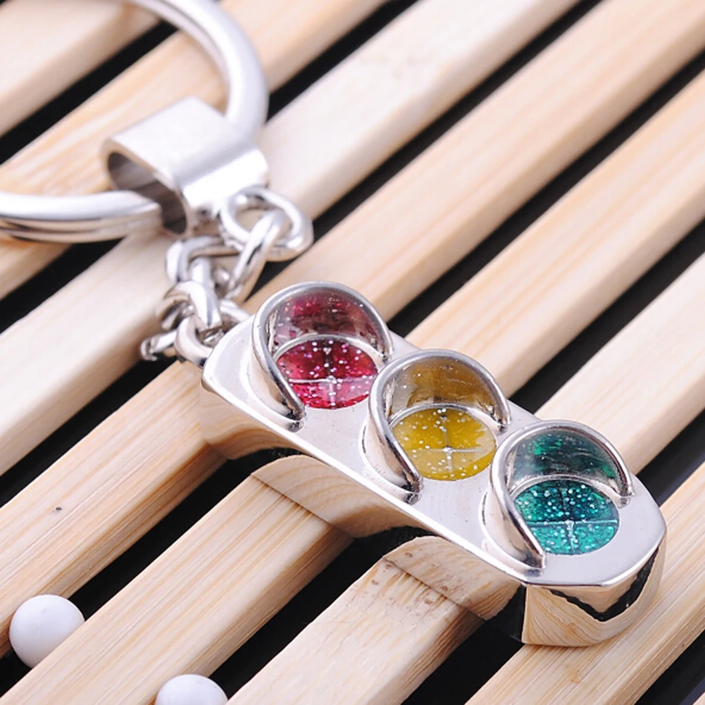 Creative Traffic Light Keychain Car Key Chain Traffic Safety Lights Men
