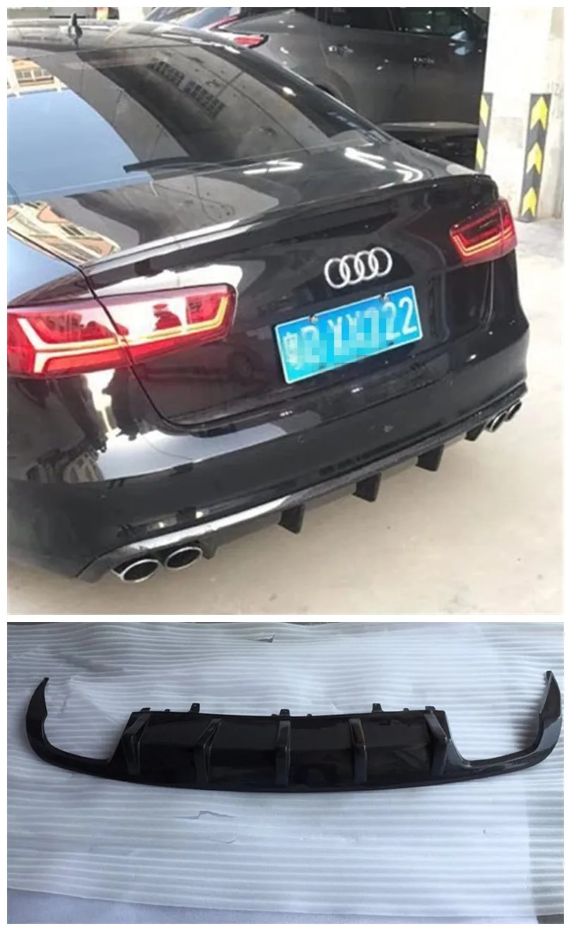 

Carbon Fiber Rear Lip Spoiler For Audi A6 C7 2012.2013.2014.2015.2016.2017 High Quality Car Bumper Diffuser Auto Accessories