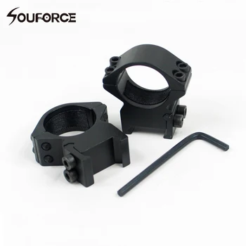

1 Pair 25.4mm Scope Ring Mount Adapter for 20mm Picatinny Rail Mount for Riflescope Weapon Light Laser Sight